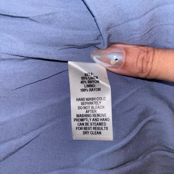 Lulus | One Shoulder Ruffle Midi Dress | Blue | Small - Picture 11 of 11